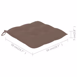 VidaXL 3078257 sedia da esterno Terrazzo Seduta imbottita Legno di acacia Grigio talpa - Vista aggiuntiva 7