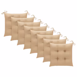 VidaXL 3078280 sedia da esterno Terrazzo Seduta imbottita Legno di acacia Beige - Vista aggiuntiva 5