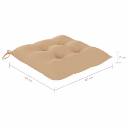 VidaXL 3078280 sedia da esterno Terrazzo Seduta imbottita Legno di acacia Beige - Vista aggiuntiva 8