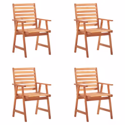 VidaXL 3078324 sedia da esterno Terrazzo Seduta imbottita Legno di acacia Blu