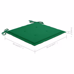 VidaXL 3078325 sedia da esterno Terrazzo Seduta imbottita Legno di acacia Verde - Vista aggiuntiva 7