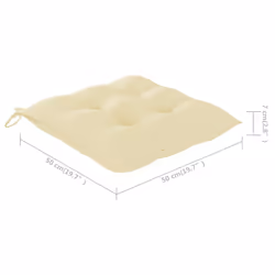 VidaXL 3078337 sedia da esterno Terrazzo Seduta imbottita Legno di acacia Crema - Vista aggiuntiva 7