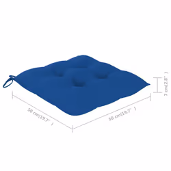 VidaXL 3078372 sedia da esterno Terrazzo Seduta imbottita Legno di acacia Blu - Vista aggiuntiva 6