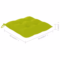 VidaXL 3078373 sedia da esterno Terrazzo Seduta imbottita Legno di acacia Verde - Vista aggiuntiva 6