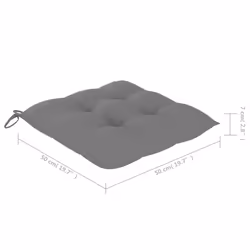 VidaXL 3078390 sedia da esterno Terrazzo Seduta imbottita Legno di acacia Grigio - Vista aggiuntiva 7