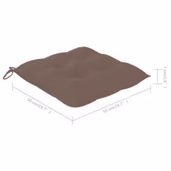 VidaXL 3078397 sedia da esterno Terrazzo Seduta imbottita Legno di acacia Grigio talpa - Vista aggiuntiva 7