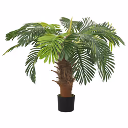 Palma Cycas Artificiale con Vaso 90 cm Verdecod mxl 73211 - Vista aggiuntiva 2