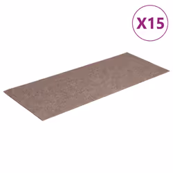 vidaXL Tappetini per scale autoadesivi 15 pz 60x25 cm marrone chiaro rettangolari - Vista aggiuntiva 2