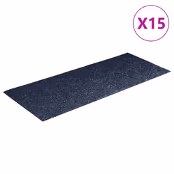 vidaXL Tappetini per scale autoadesivi 15 pz 60x25 cm Grigio Blu Rettangolari - Vista aggiuntiva 2
