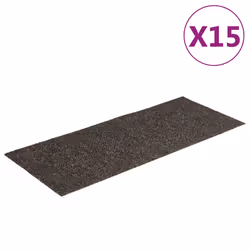 vidaXL Tappetini per scale autoadesivi 15 pz 60x25 cm antracite rettangolari - Vista aggiuntiva 2