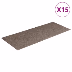 vidaXL Tappetini per scale autoadesivi 15 pz 60x25 cm beige rettangolari - Vista aggiuntiva 2
