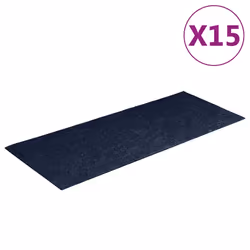 vidaXL Tappetini per scale autoadesivi 15 pz 60x25 cm blu navy rettangolari - Vista aggiuntiva 2