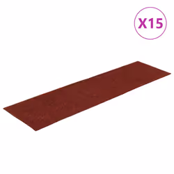 vidaXL Tappetini per scale autoadesivi 15 pz 76x20 cm Bordeaux Rosso Rettangolari - Vista aggiuntiva 2