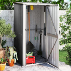Capanno da Giardino Antracite 118,5x97x209,5 cm Acciaio Zincato Vidaxl 7820