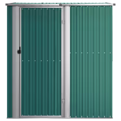 vidaXL Casetta da giardino verde 180,5x97x209,5 cm in acciaio zincato - Vista aggiuntiva 3