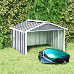 Capanno per Robot Tosaerba 92x97x63 cm Acciaio Zincato Grigio Vidaxl 57935