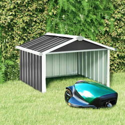 Capanno per Robot Tosaerba 92x97x63cm Acciaio Zincato Antracite Vidaxl 12883