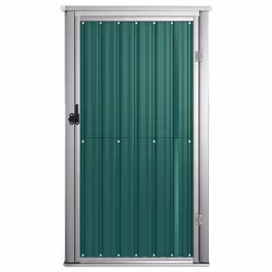 vidaXL Capanno per Attrezzi Verde 88x89x161 cm in Acciaio Zincato - Vista aggiuntiva 3