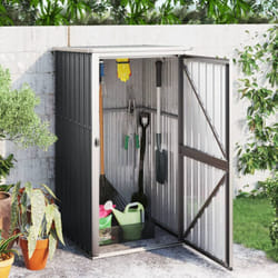 Capanno per Attrezzi Antracite 88x89x161 cm Acciaio Zincato Vidaxl 5181