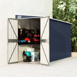 Capanno da Giardino a Parete Antracite 118x288x178 cm Acciaio Vidaxl 3064