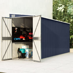 Capanno da Giardino a Parete Antracite 118x382x178 cm Acciaio Vidaxl 1032