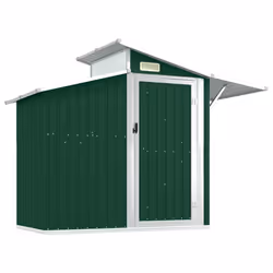 Capanno da Giardino Verde 207x130x208,5 cm Acciaio Zincatocod mxl 97314