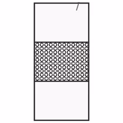 vidaXL Parete per Doccia Walk-in Vetro Trasparente ESG 80x195 cm Nera - Vista aggiuntiva 3