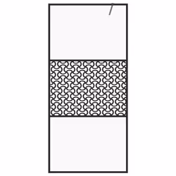 vidaXL Parete per Doccia Walk-in Vetro Trasparente ESG 90x195 cm Nera - Vista aggiuntiva 3