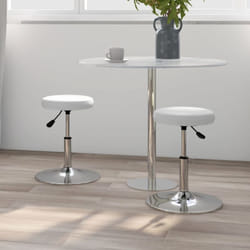 2 pz Sedie da Pranzo, Sedie da Cucina Moderne Bianche in Similpelle Vidaxl