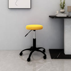 Vidaxl - Sedia da Ufficio Girevole Giallo Senape in Velluto 6543
