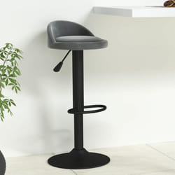 Vidaxl - Sgabello da Bar Grigio Scuro in Velluto 558423