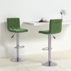 Colore: Verde scuro Materiale: acciaio cromato, velluto (100% poliestere) Materiale dell'imbottitura: Gommapiuma Dimensioni c ...