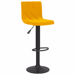 Sgabelli da Bar 2 pz Giallo Senape in Vellutocod mxl 94484 - Vista aggiuntiva 3