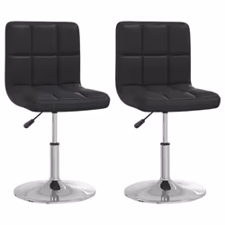 VidaXL 334180, Acciaio cromato, Ecopelle, 400 mm, 430 mm, 71 cm, 85,5 cm, 2 pz