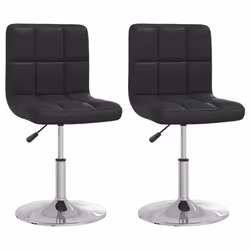 VidaXL 334190, Acciaio cromato, Ecopelle, 400 mm, 430 mm, 71 cm, 85,5 cm, 4 pz