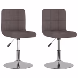 VidaXL 334218, Acciaio cromato, Schiuma, Poliestere, 400 mm, 430 mm, 71 cm, 85,5 cm, 2 pz