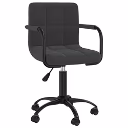 Sedia Girevole da Ufficio Nera in Vellutocod mxl 118366