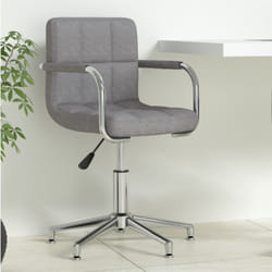 Vidaxl - Sedia da Ufficio Girevole Grigio Chiaro in Tessuto 423155
