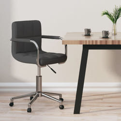 Les Tendances - Sedia da Ufficio Girevole Grigio Scuro in Tessuto vidaXL644547
