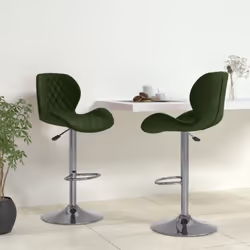 Colore: Verde scuro Materiale: acciaio cromato, velluto (100% poliestere) Materiale di riempimento: gommapiuma Dimensioni com ...