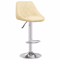 vidaXL Sgabelli da Bar 2 pz Crema in Similpelle - Vista aggiuntiva 3
