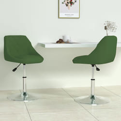 vidaXL Sedie da Pranzo Girevoli 2 pz Verde Scuro in Velluto