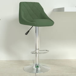 Vidaxl - Sgabello da Bar Verde Scuro in Velluto