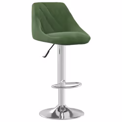 vidaXL Sgabelli da Bar 2 pz Verde Scuro in Velluto - Vista aggiuntiva 3