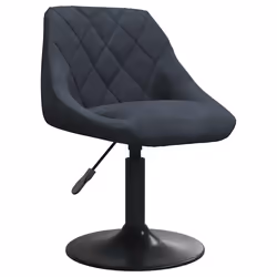 vidaXL Sgabello da Bar Grigio Scuro in Velluto - Vista aggiuntiva 2