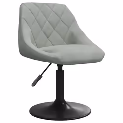 Sedie da Pranzo Girevoli 2 pz Grigio Chiaro in Vellutocod mxl 94834 - Vista aggiuntiva 3