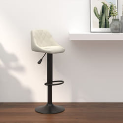 Vidaxl - Sgabello da Bar Crema in Velluto 554499