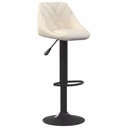 Sgabelli da Bar 2 pz Crema in Vellutocod mxl 119436 - Vista aggiuntiva 3