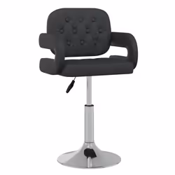 Sedie da Pranzo Girevoli 2 pz Nere in Similpellecod mxl 109188 - Vista aggiuntiva 3