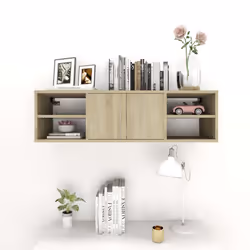 vidaXL Scaffale a Parete Rovere Sonoma 102x30x29 cm Legno Multistrato - Vista aggiuntiva 3